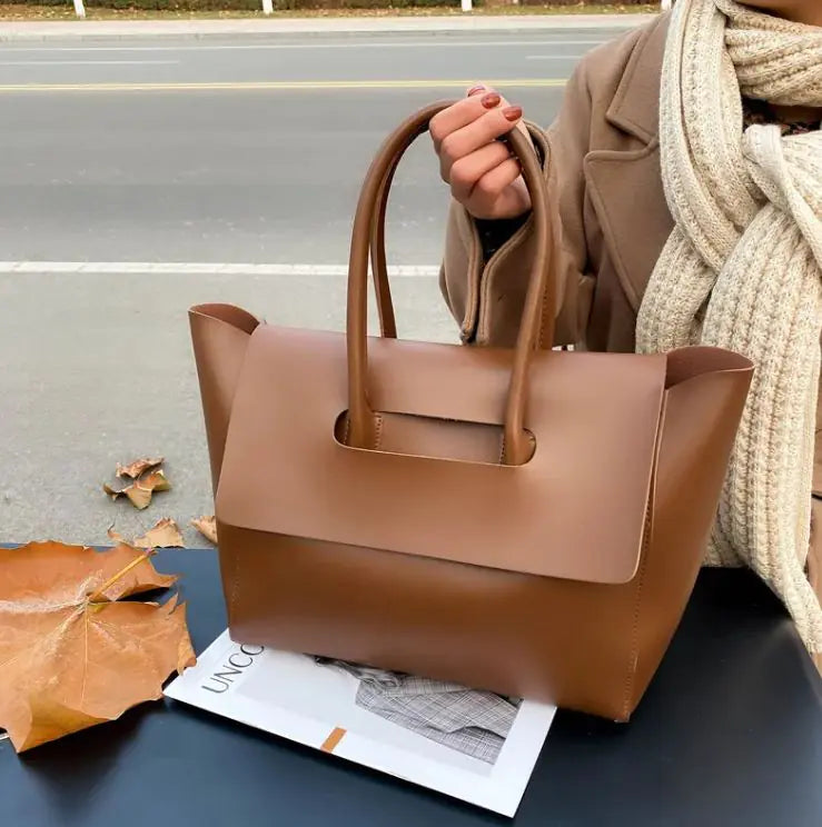 High Quality PU Leather Womens Handbag Large Capacity