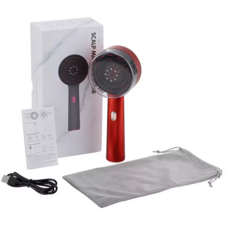 Hair Oiling Red Light Scalp Massager One Set